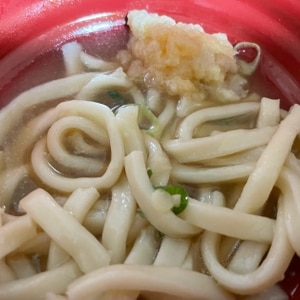 残り物利用で～天ぷらうどん